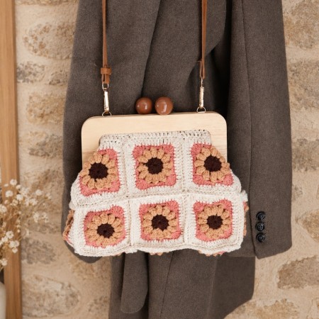 Kit Crochet Sac Clutch Suzanne Granny Automne