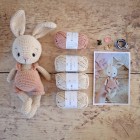 Kit Crochet Coton mon petit lapin – Coffret Complet, Patron PDF