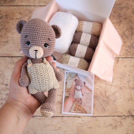 Kit Crochet Coton mon petit lapin – Coffret Complet, Patron PDF
